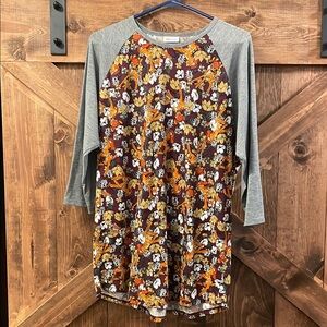 LuLaRoe Disney Bambi 3/4 Sleeve Tunic Top